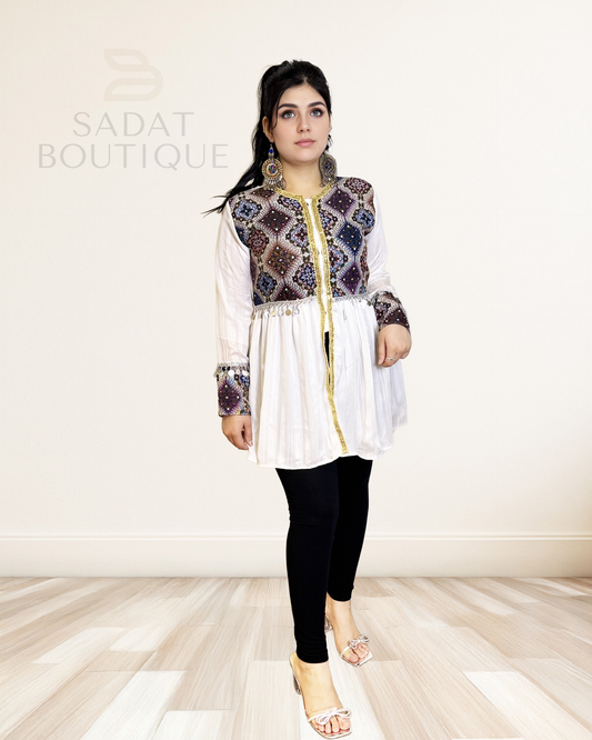 Zuleika Short Afghan Chapan Sadat Boutique