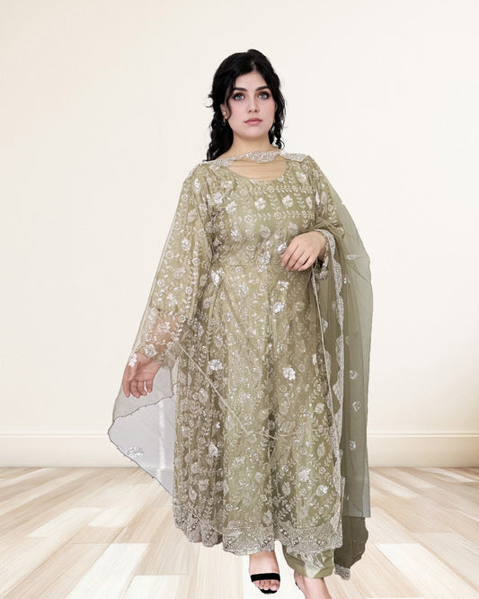 Embroidered Anarkali Dress Sadat Boutique