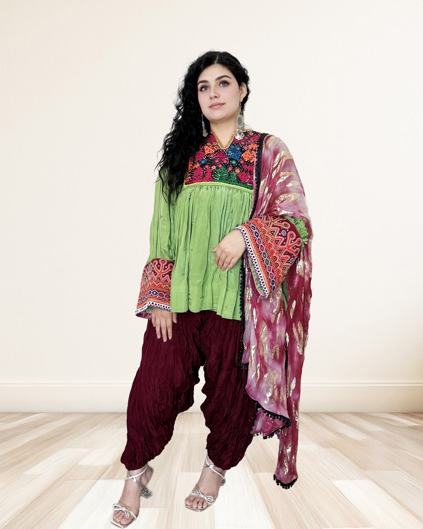 Modern Multicolor Embroidered Fusion Suit Sadat Boutique