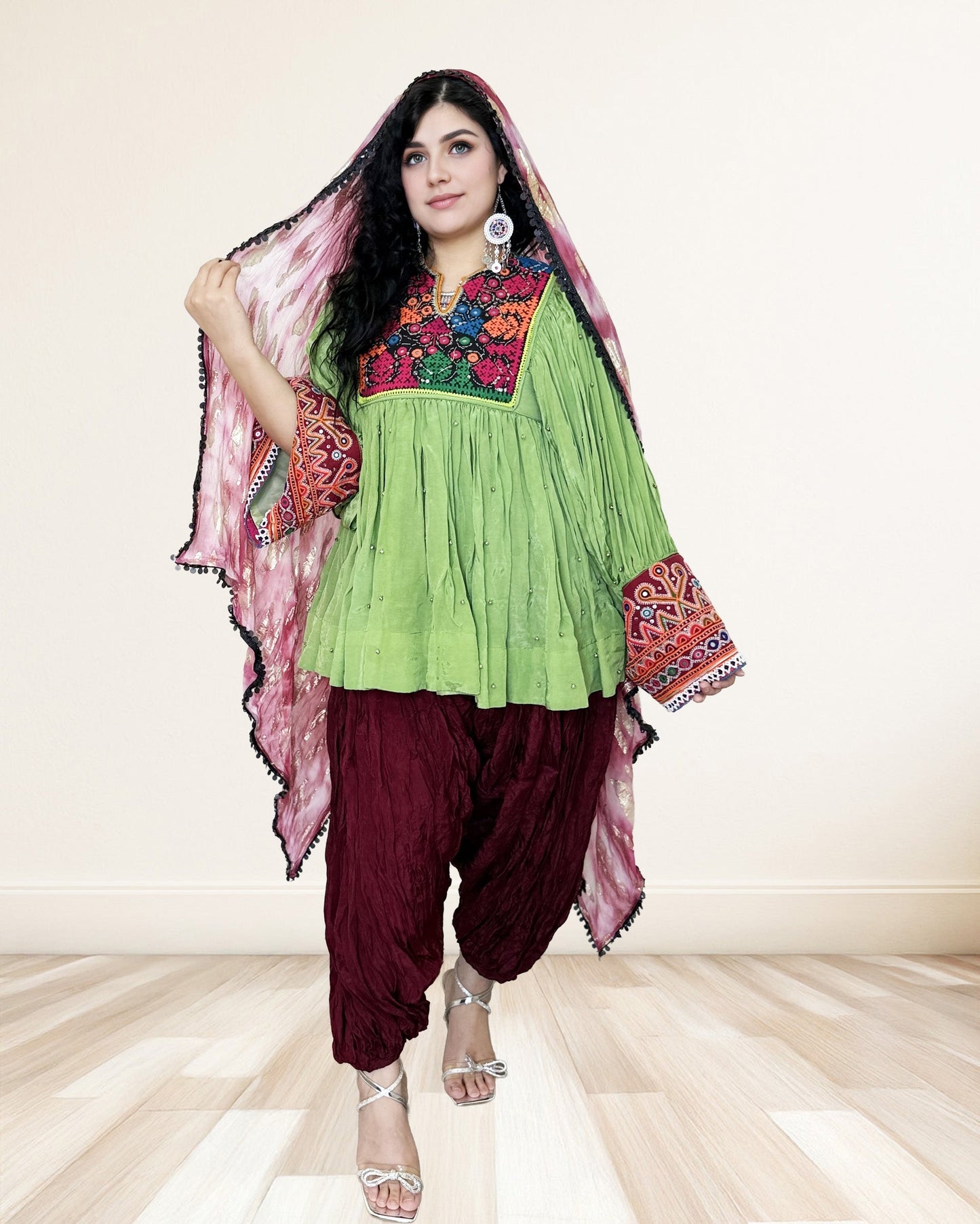 Modern Multicolor Embroidered Fusion Suit Sadat Boutique