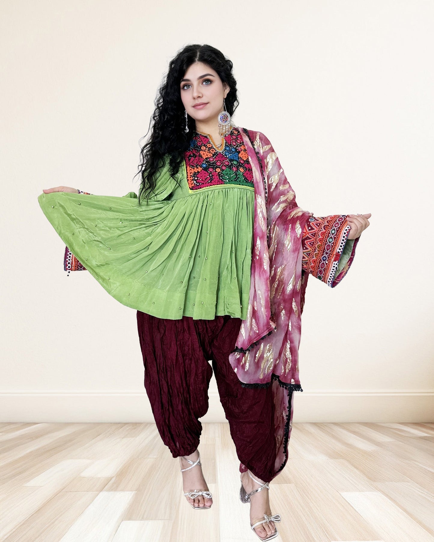 Modern Multicolor Embroidered Fusion Suit Sadat Boutique