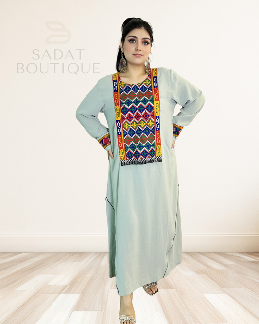 Sadaf Embroidered Afghan Dress Sadat Boutique
