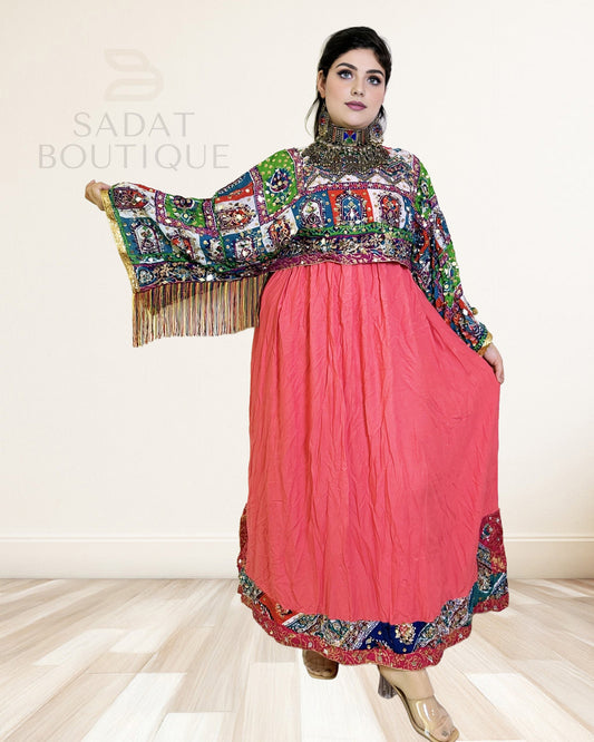 Coral Kuchi Maxi — Heritage Glam, Modern Ease Sadat Boutique