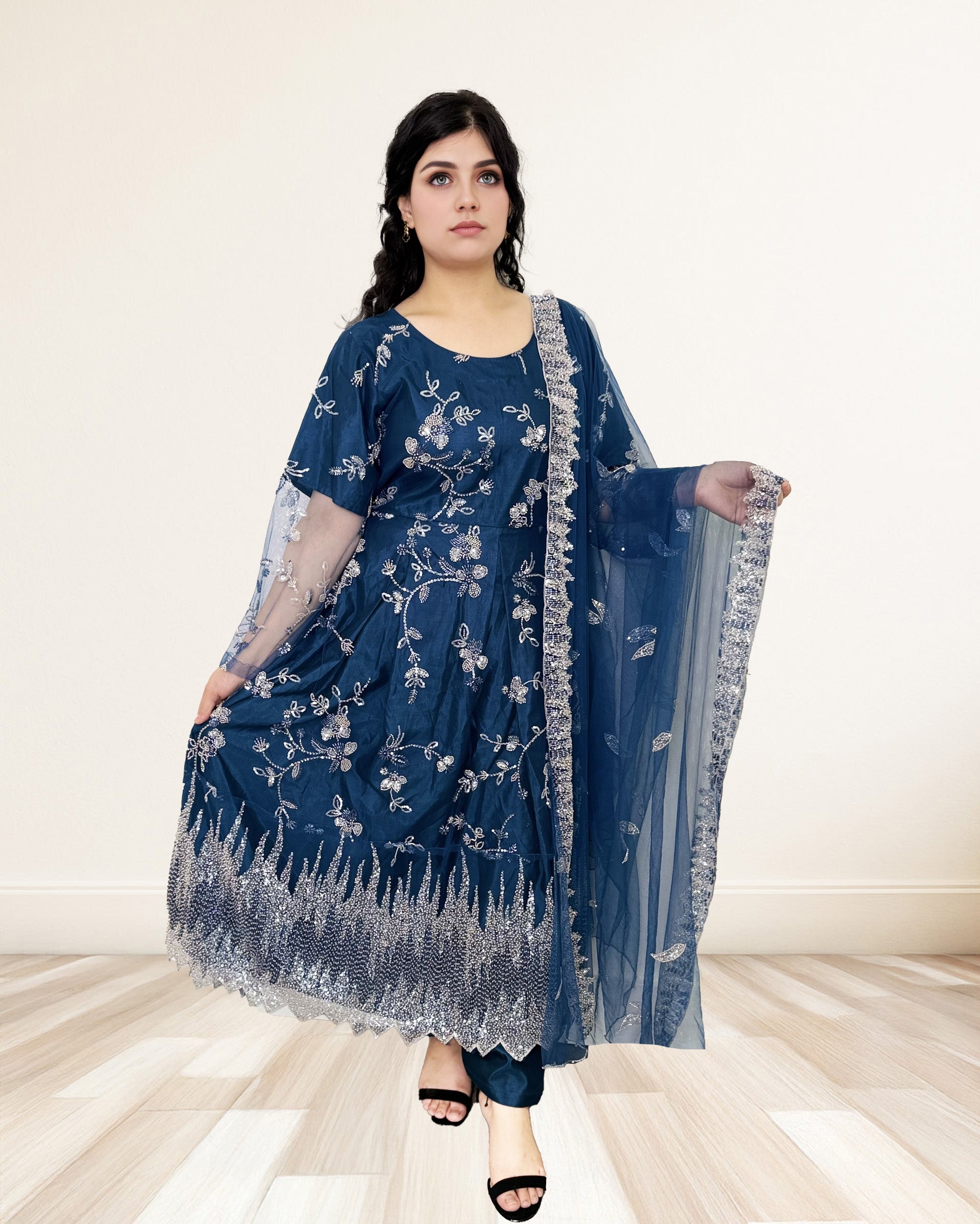 Embroidered Anarkali Dress Sadat Boutique