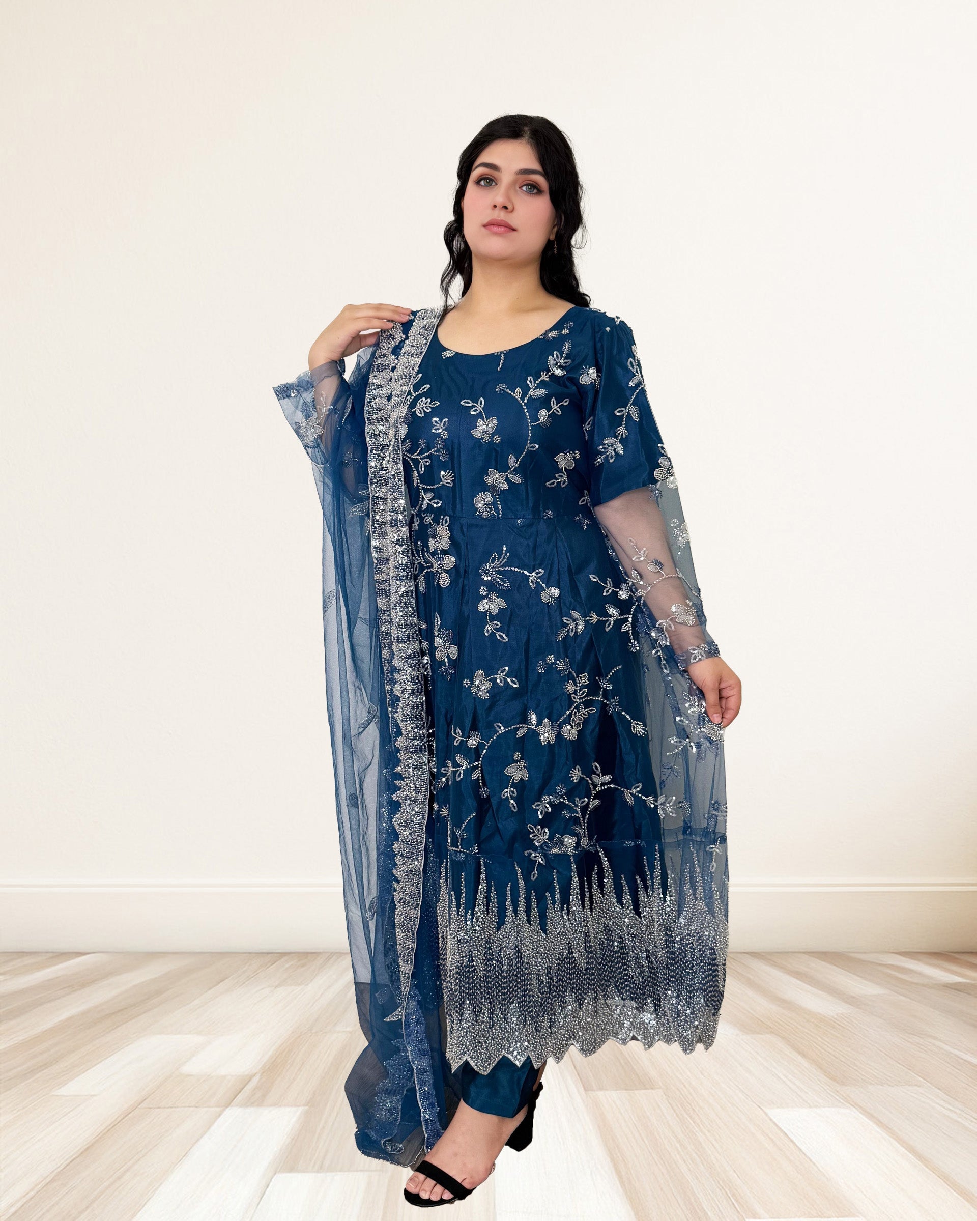 Embroidered Anarkali Dress Sadat Boutique