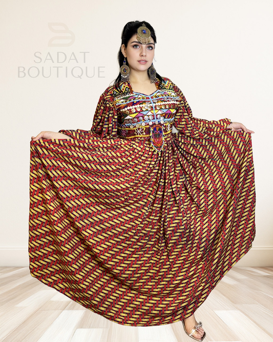 Zarina Royal Afghan Dress – Heirloom Elegance in Every Thread Sadat Boutique