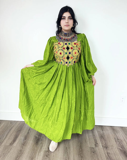 Afghan Kochi Party Dress – Available in Multiple Colors Sadat Boutique