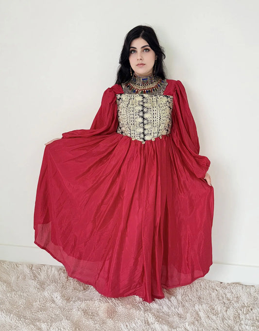 Afghan Kochi Party Dress – Available in Multiple Colors Sadat Boutique