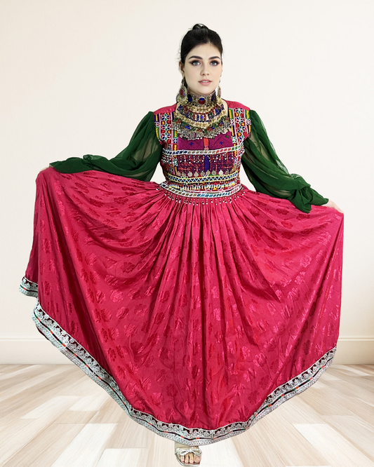 Traditional Beauty with Silver Border Elegance Sadat Boutique