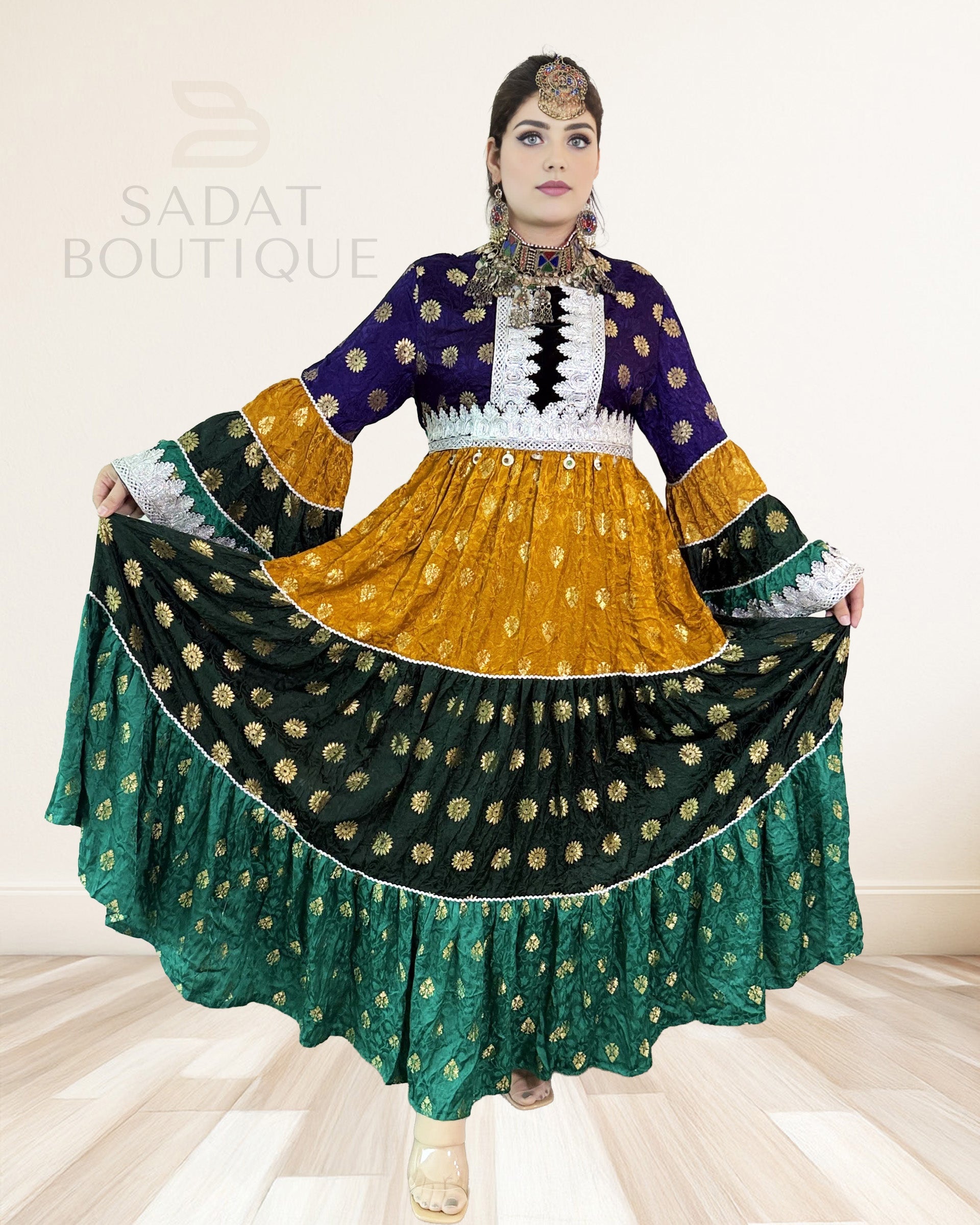 Royal Trio Afghan Maxi Sadat Boutique