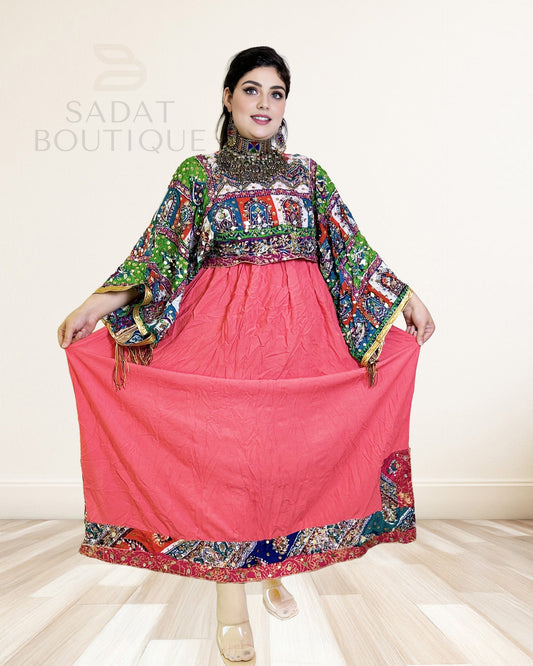 Coral Kuchi Maxi — Heritage Glam, Modern Ease Sadat Boutique